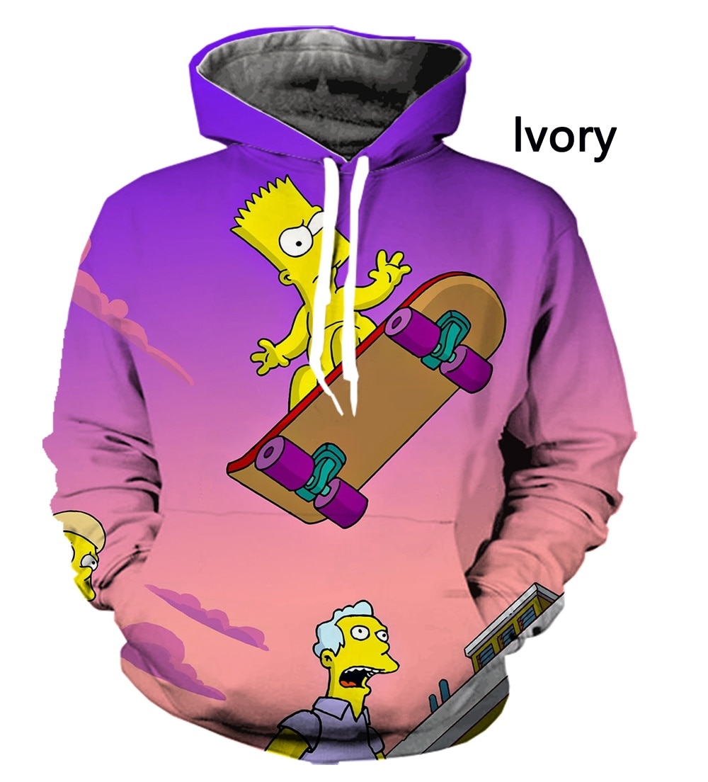 2022 New Men Women 3D Print The S Simpsons Hoodie Unisex Streetwear Pullover Funny Hoodies Long 3 - The Simpsons Merch