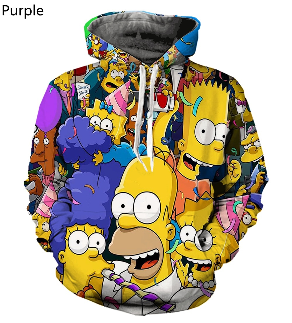 2022 New The S Simpsons Printed Men Women 3D Sweatshirts Sweatshirts Quality Hooded Jacket Novelty Streetwear 1 - The Simpsons Merch