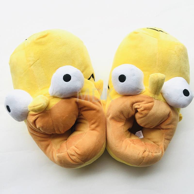 Cartoon Men Women Winter Home Slippers Simpson Shoes Non slip Soft Winter Warm House Slippers Indoor 2 - The Simpsons Merch