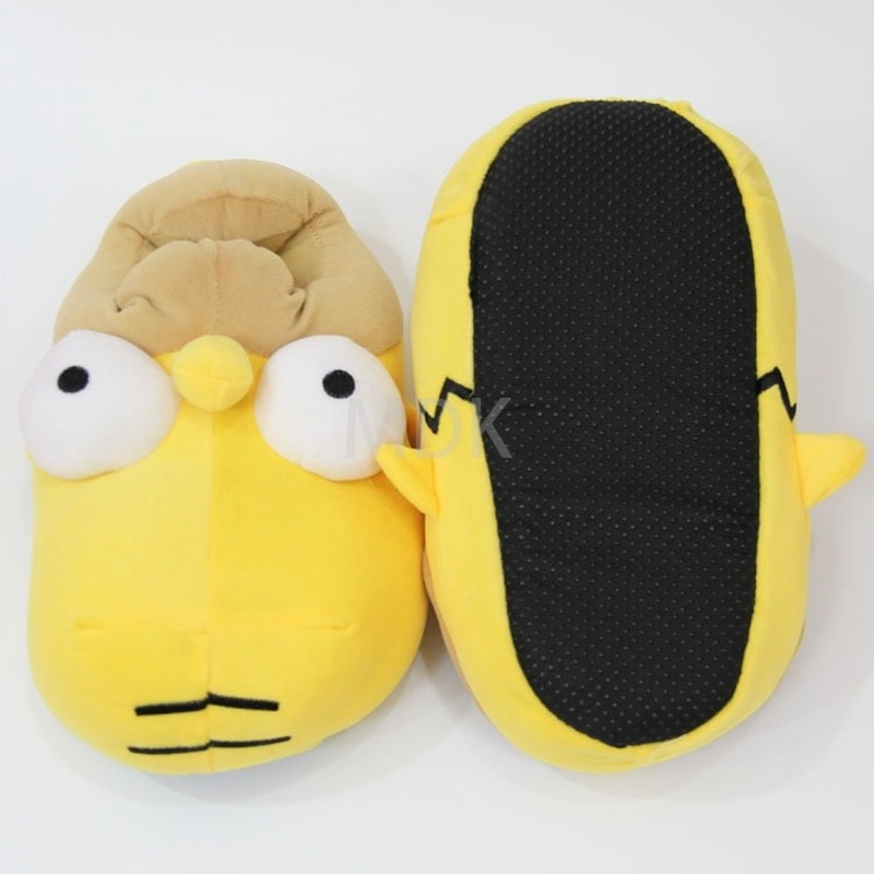 Cartoon Men Women Winter Home Slippers Simpson Shoes Non slip Soft Winter Warm House Slippers Indoor 5 - The Simpsons Merch