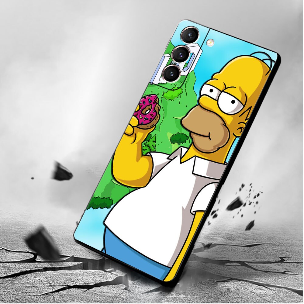 Case For Samsung S8 S9 S10e S20 FE 2022 S22 Ultra 5G S10 S7 S21 Plus 1 - The Simpsons Merch