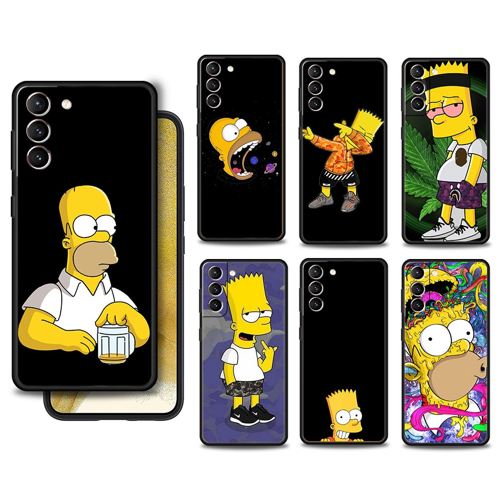 Case For Samsung S8 S9 S10e S20 FE 2022 S22 Ultra 5G S10 S7 S21 Plus 6 - The Simpsons Shop