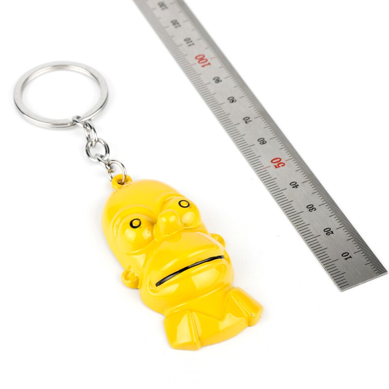 Comic Anime Jewelry Keychain Cartoon Figure Toy Bart Simpson Pendants trinket Key chains Car Keyrings Woman 2 - The Simpsons Merch