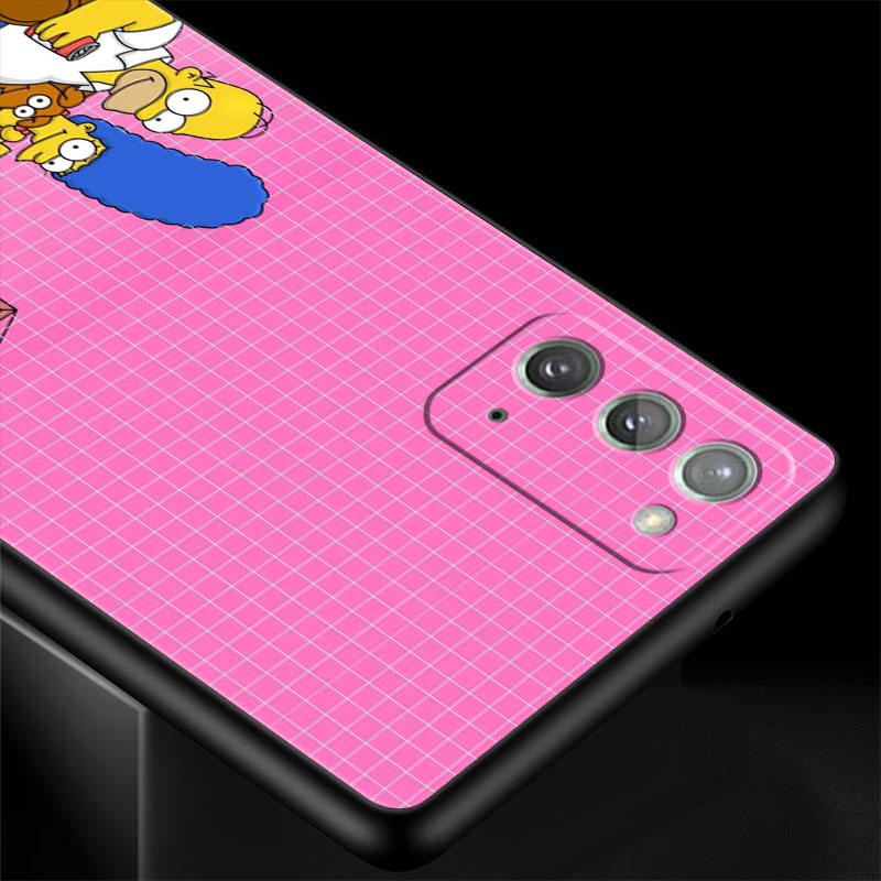 Cute The Simpsons Matte Case for Samsung Galaxy A72 A32 S21 Note 20 Ultra 10 Plus 2 - The Simpsons Merch