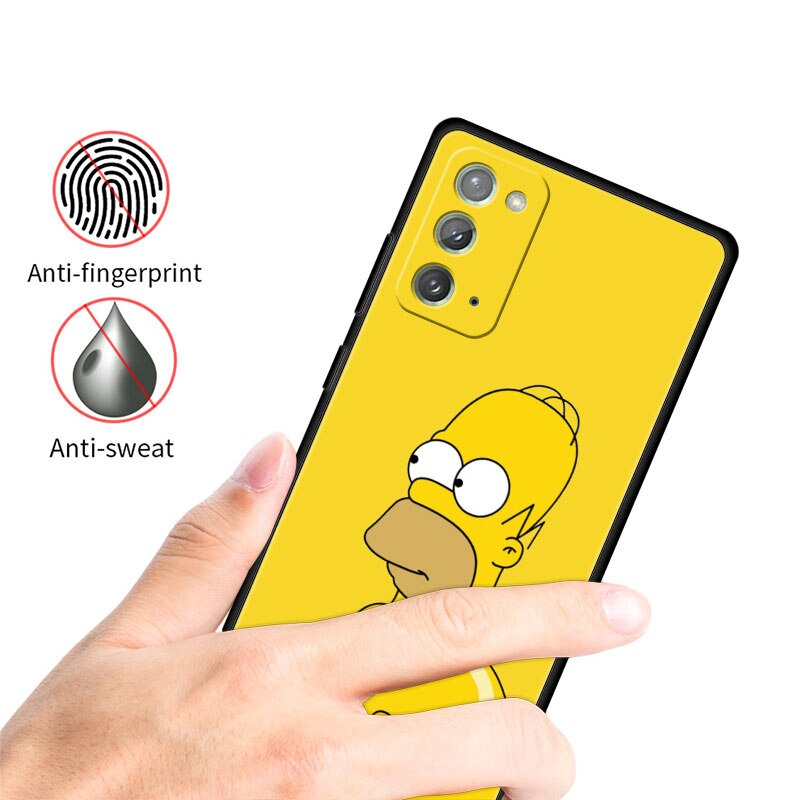 Cute The Simpsons Matte Case for Samsung Galaxy A72 A32 S21 Note 20 Ultra 10 Plus 5 - The Simpsons Merch