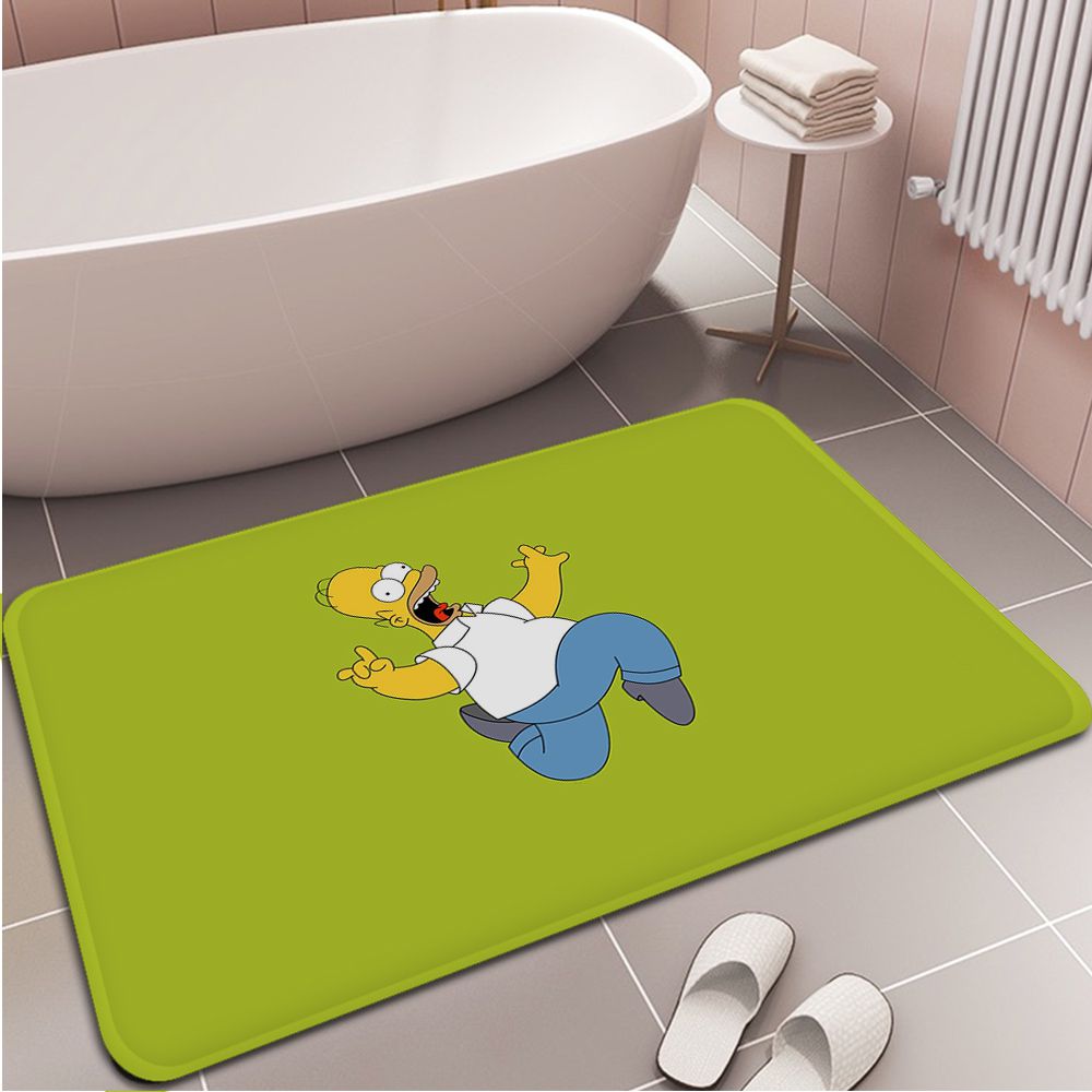 Disney The Simpsons Homer J Simpson Floor Mat INS Style Soft Bedroom Floor House Laundry Room 2 - The Simpsons Merch