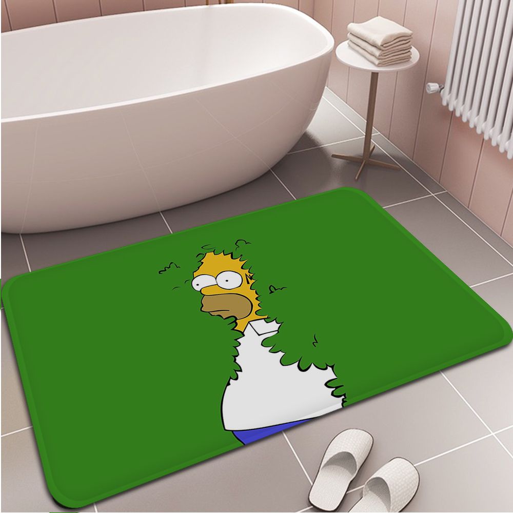 Disney The Simpsons Homer J Simpson Floor Mat INS Style Soft Bedroom Floor House Laundry Room 3 - The Simpsons Merch