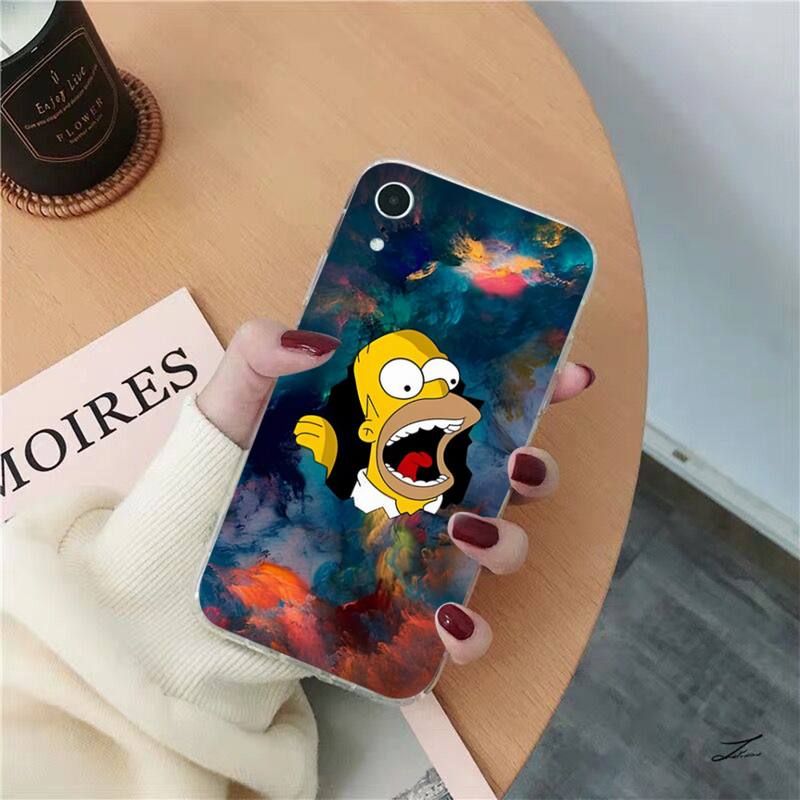 Disney The Simpsons Phone Case for iPhone 11 12 pro XS MAX 8 7 6 6S 2 - The Simpsons Merch