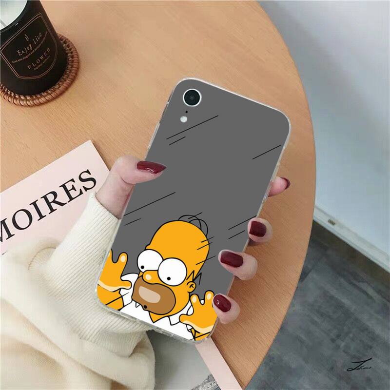 Disney The Simpsons Phone Case for iPhone 11 12 pro XS MAX 8 7 6 6S 4 - The Simpsons Merch