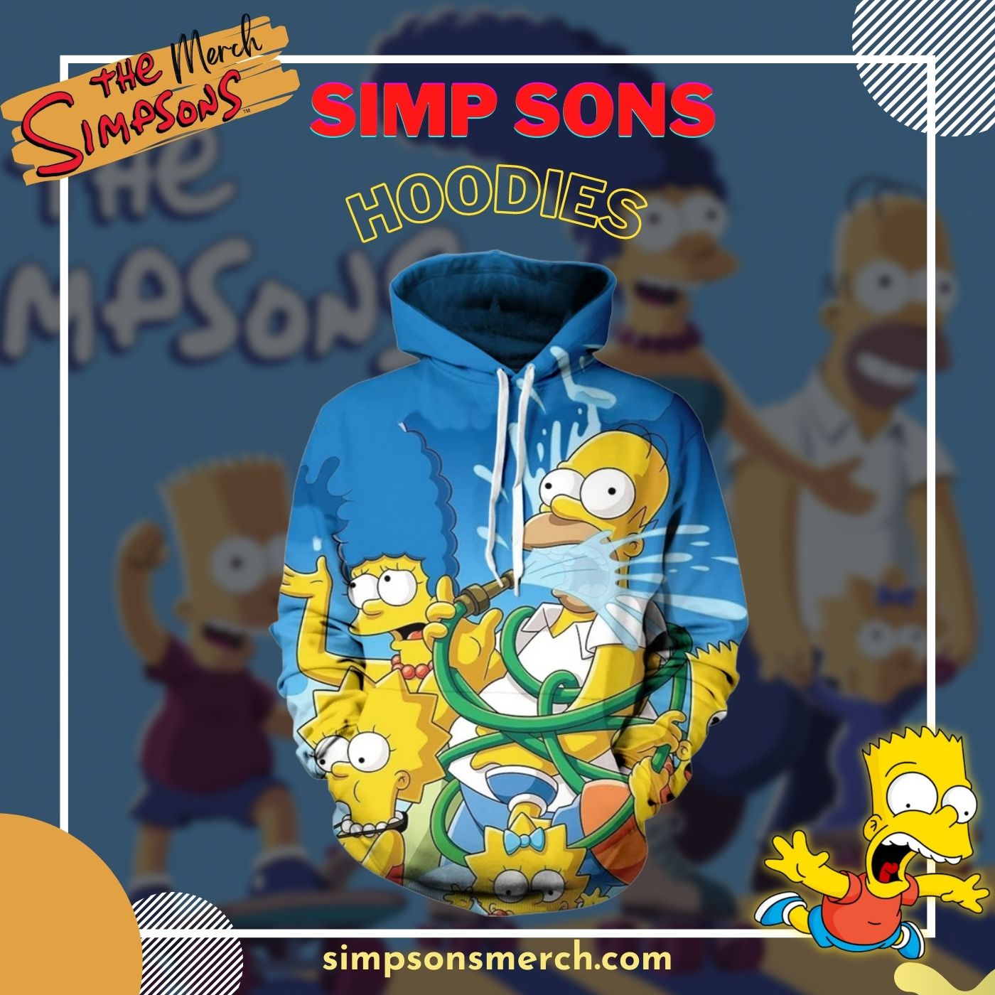 Simp Sons Hoodies 1 - The Simpsons Shop