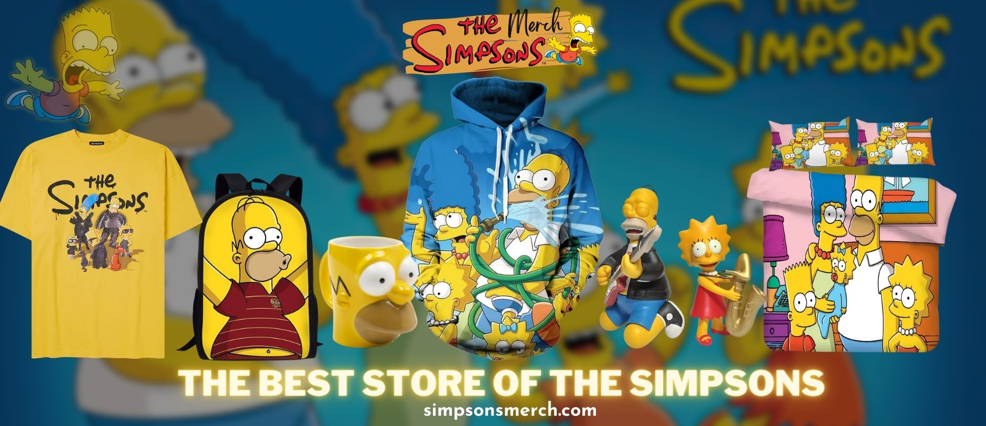Simp Sons Store Banner 1 - The Simpsons Merch