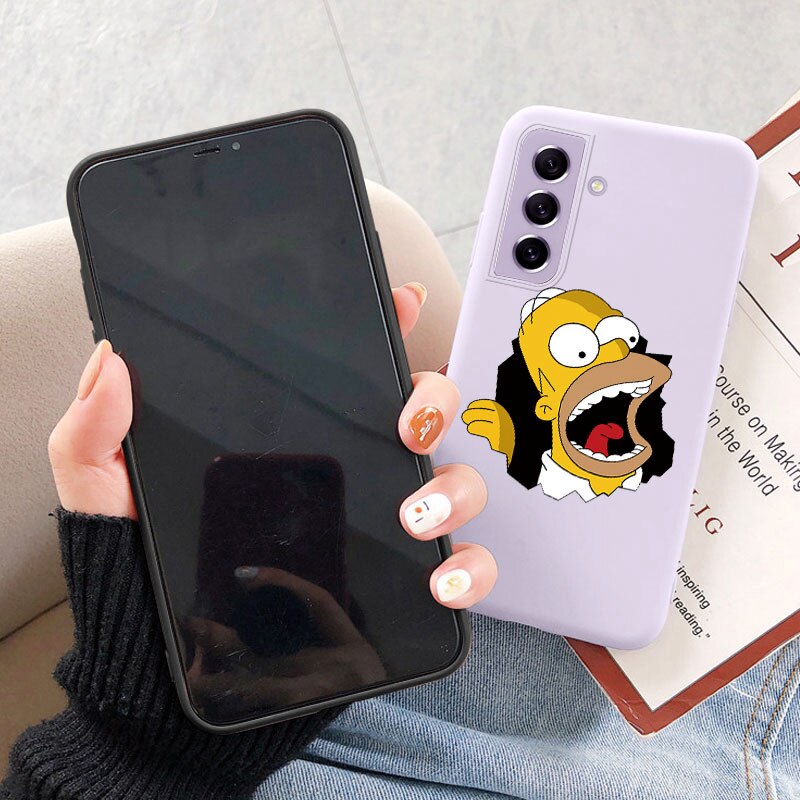 The Simpsons Boy Case For Samsung S21 Ultra S 21 Plus Lite FE TPU Cover Soft 2 - The Simpsons Merch