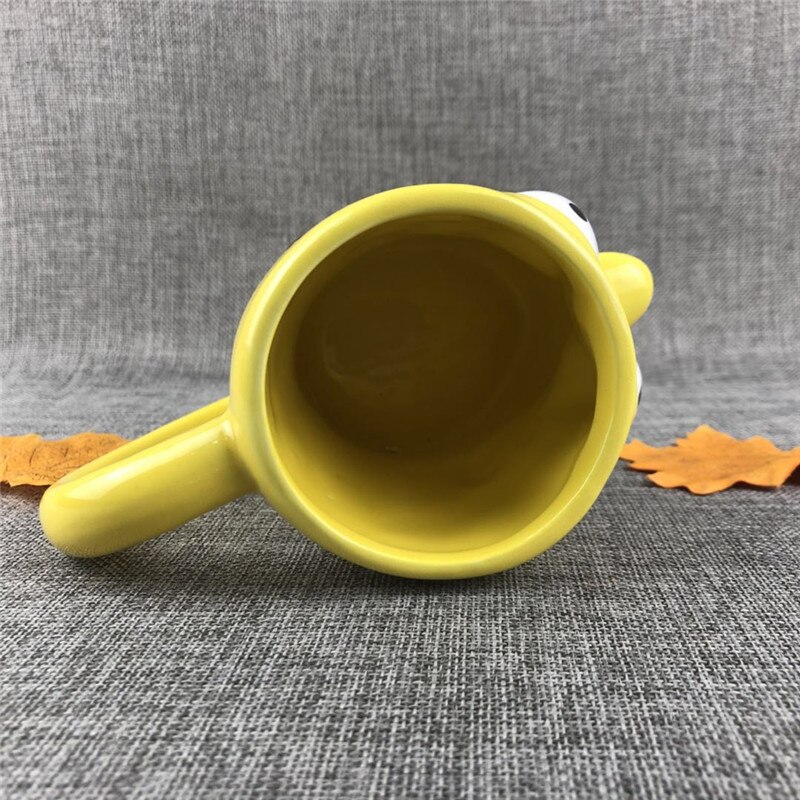 400ml Simps Family Yellow 3D Three dimensional Cartoon Ceramic Mug Household Water Cup Coffee Cup Personalized 3 - The Simpsons Merch