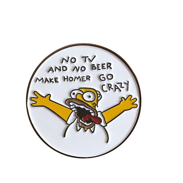 Comedy Anime TV Homer Simpson Series Enamel Pins Brooch Lapel Badges Cartoon Funny Jewelry Gift for 17 1.jpg 640x640 17 1 - The Simpsons Shop