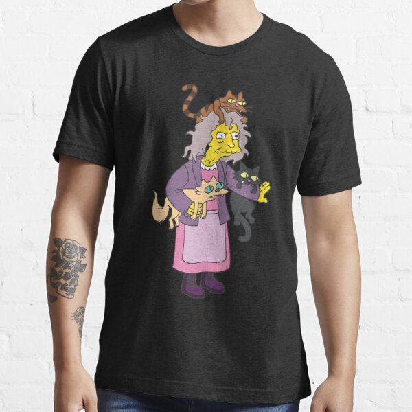 the-simpsons-t-shirts-eleanor-abernathy-cats-crazy-essential-t-shirt